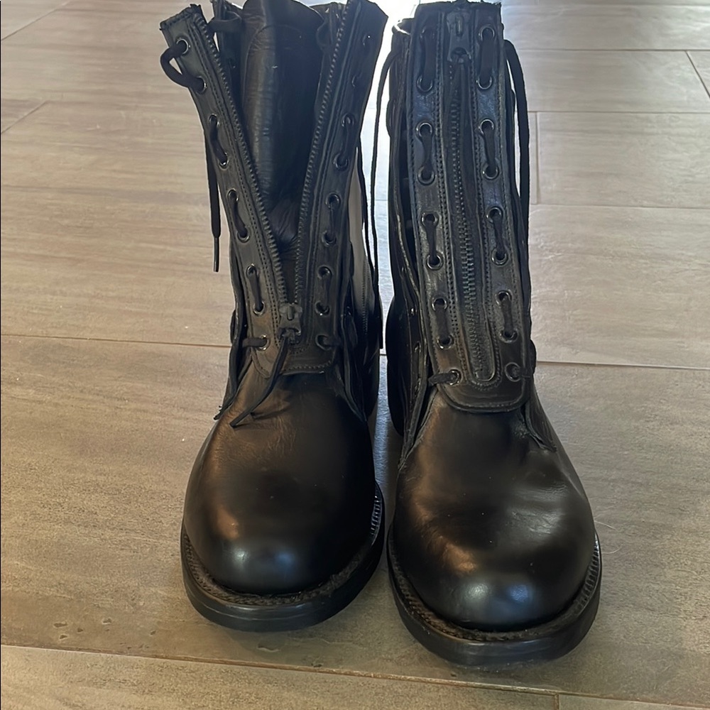 Military Jump boots.